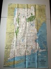 Vintage National Geographic Society New England Map And Poster