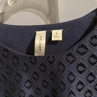 Tacera Blue Lace Overlay Dress Womens Size L Long Sleeve Elegant Cocktail Party