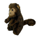 Monkey Chimpanze Hand Puppet 12   Plush Brown Full Body Long Tail Stuffed Animal