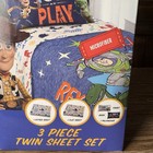 Disney Pixar Toy Story Twin Size Bed Sheet Set Top   Fitted Sheet Pillow Case