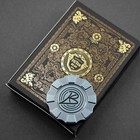 New  Hitex X Ben Krein Titanium Chip W  Hammered Brass Inlay  Light Blue Ano