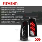 For 1988-1999 Chevy Gmc C k Silverado Suburban Led Tube Tail Lights 88-99 Pair