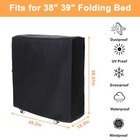 Rollaway Bed Cover 39 5 x15 5 x45 2  Dustproof And Waterproof Folding Bed Sto   