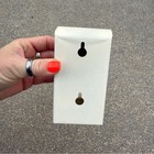 Vintage Tin Match Box Holder White And Black Wall-mounted Holder