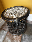 Vintage Antique West African Carved Wood Chief s Prestige Spider Stool Cameroon