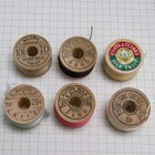 Vintage Lot Of 6 Silk Thread Spools Various Colors Corticcelli Coats   Clarks
