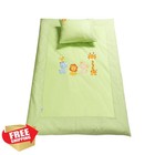 Bloomstar Jungle Green 40x48 12x18 Cotton Crib Bedding Set