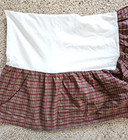 Raymond Waites Queen Bed Skirt Dust Ruffle Jewel Tone Cotton Plaid Lodge