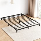6 Inch Queen Bed Frame  heavy Duty Metal Platform Bed Frame  easy Assembly Black