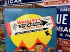 Vintage  wrigley s Chewing Gum  Metal Advertising Sign   16 x 12   Nice Cond