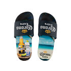 Corona Extra Logo Beach Scene Men s Slide Sandals Multi-color