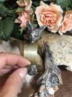 17  Vintage Miss Ellie Nyc Brass Silver Tone Detailed Fox Cuff Bracelet 64g  7 
