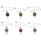 Natural Quartz Crystal Pendant Chakra Bead Dowsing Stone Pendulum Reiki Necklace