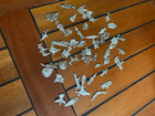 50 Milagros Charms Mexican Folk Art Silver Color Exvoto Nicho Retablo M2
