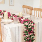 Artificial Flower Garland Silk Rose Vines Wedding Arch Hanging Floral Home Decor
