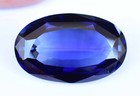 Flawless Natural Kashmiri Blue Sapphire 74 00 Ct Oval Certified Loose Gemstone
