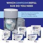 8-refill Pack Diaper Pail Liners For Dekor  plus Size  Pails  Powder  Comficove