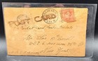 Antique 1905 Leather Postcard Waiting For The Mails Posted Germany To New York