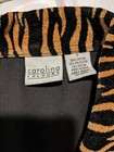 Vintage Animal Print Vest Womens Size S Button Front By Carolina Colours Tigers