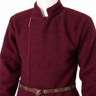 Medieval Viking Burgundy Tunic Wool Blend Larp Sca Renaissance Reenactment