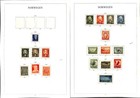 Norway Stamp Collection On 7 Hingless Album Pages  1941-1950  hh 