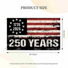 250 Years America Flag  3x5 Ft  Usa 250th Anniversary Patriotic Design 1776-2026
