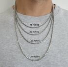 925 Sterling Silver 2 5mm Italian Round Box Chain Necklace Italian Made 