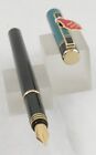 Pilot Juliet Black   Green Fountain Pen -fine Nib -1980 s -mint New-old-stock