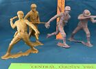 Marx 6  Ww2 Russian German Soldier Lot - Plastic Army Men Vintage