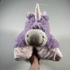 Pillow Pets Purple Unicorn Plush Stuffed Animal Lavender Pink Folding Pillow Toy