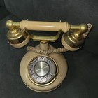 Vintage Western Electric French Princess Style Rotary Phone- Cream   Gold