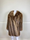 Manteau En Fourrure De Lapin V  ritable Gris Et Noir  Parfait   tat  Taille M