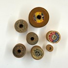 Vintage Wooden Thread Spools Mixed Lot Coats   Clarks J p Coats Antique Decor