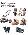 Stroller And Car Seat Set  Baby Stroller Travel System With Isofix Base fodlable