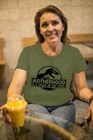 Astanfy Women Mama Saurus Shirt Dinosaur Mama Saurus Graphic Tee Motherhood Is