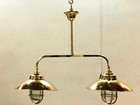 Nautical Ship Marine Solid Brass Hanging Retro Light Fixture - Twins