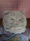 Vintage Eden Beatrix Potter Tom Cat Gray Plush With Blue Velveteen Outfit