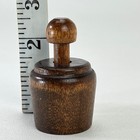 Antique Wood Butter Mold 4 Leaf Clover Stamp Small 2 5  Primitive Farm Kitchen