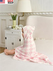 Ultra Soft Checkered Muslin Hooded Baby Towels For Newborn Boys And Girls 2 Pack