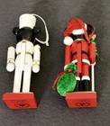 Disney Parks Mickey Mouse Nutcracker Christmas Ornaments Santa Soldier Set 2
