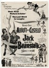 Vtg  jack And The Beanstalk  1952 Abbott   Costello Movie Magazine Print Ad