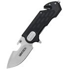 6  Tactical Multitool Survival Black Spring Assisted Open Folding Pocket Knife