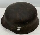 German Luftwaffe M35 Single Eagle Helmet Original Q66 World War Ii