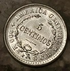 1914 Costa Rica 5 Centimos A u Details See Photos  Smaller Than A Us Dime  0 9