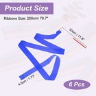6pcs Dance Ribbons 78 7 Inch Gymnastics Streamers For Gifts Dancing Bright Blue 