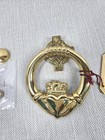 D   G Soild Brass Doorknocker Claddagh Celtic Cross Back Spain 