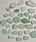 Ne England Seafoam white Sea Glass Lot  Genuine Surf Tumbled  35 Pieces    62