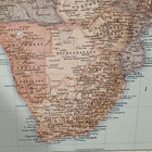 Antique 1956 Map Of South Africa 14   x11   