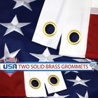 Heavy Duty 3x5 Ft Embroidered Us American Flag  Sewn Stripes  Grommets