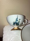 Vintage 1960 s Disneyland Tinker Bell Magic Castle Play Tea Cup   Saucer Gold